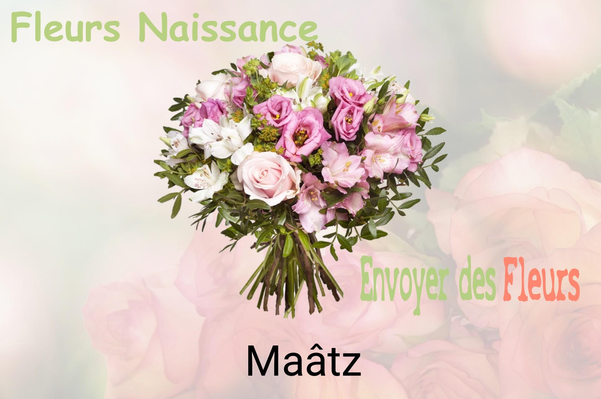 Bouquet de fleurs de naissance livré à Maâtz